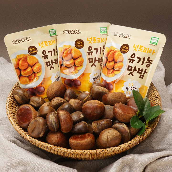 월간푸드 - [무첨가] 맛보장 유기농 제철 맛밤 10봉