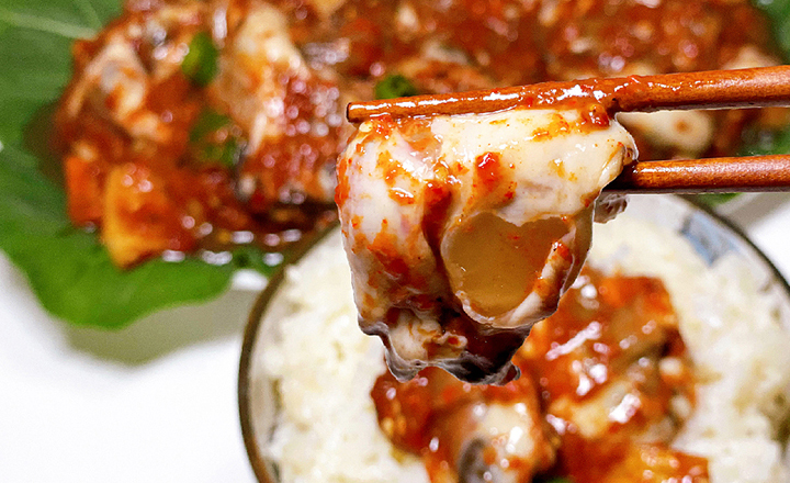 굴 함량 60%<br>생굴 무침