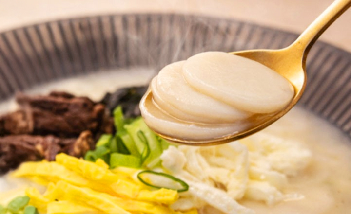 100% 국산쌀<br>떡국&가래떡