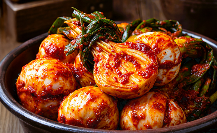 국내산<br>양파줄기 김치