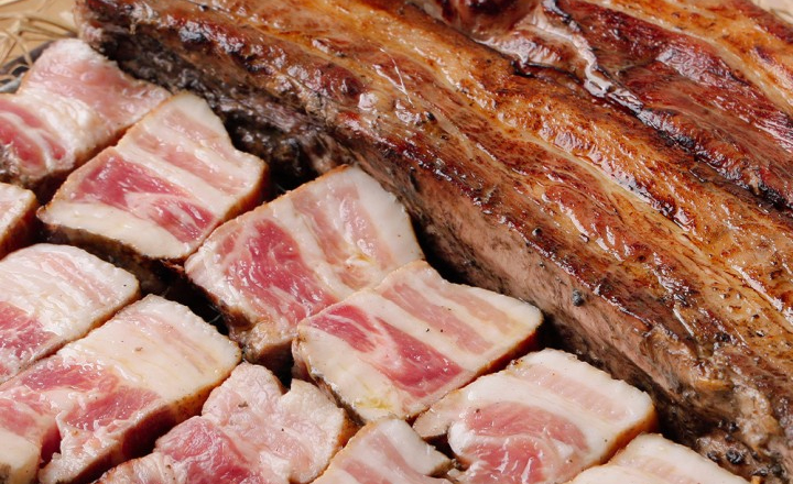 직화 구이<br>통 삼겹살