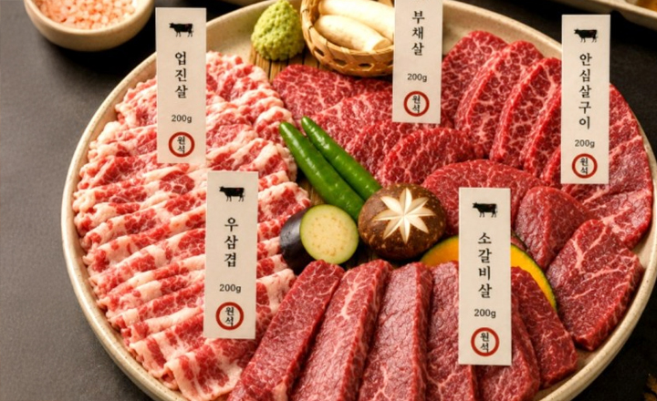 소고기 한판<BR>인기부위 5종