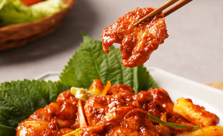 100% 국내산<br>순살 닭갈비
